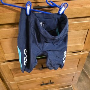 Womens  Navy Blue Tri Shorts